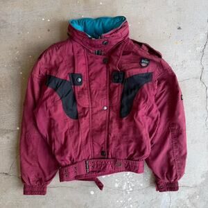Vintage effe red bomber jacket